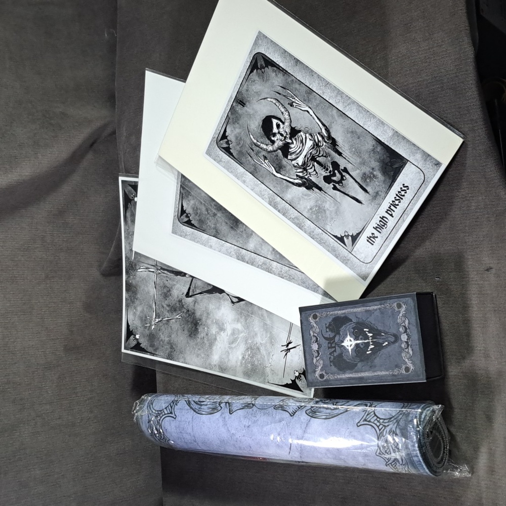 Any Means Necessary Tarot Deck + Mat + 2 Prints + Hand Signed Print ALL NEW FIRM